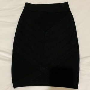 Bebe black bandage skirt